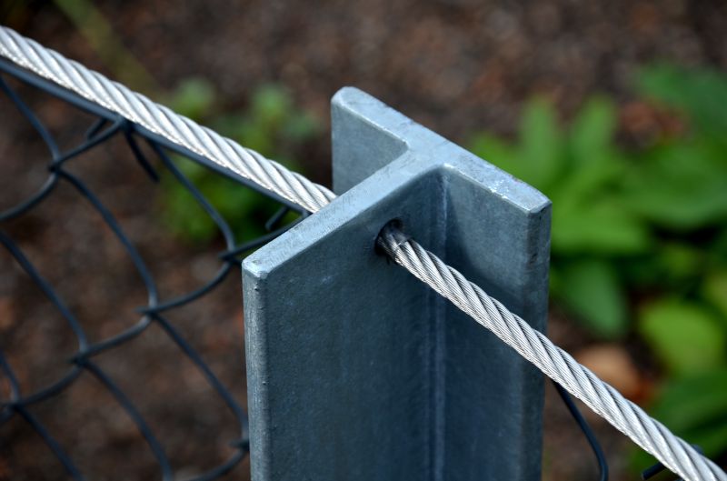 Iron Wire Fence Installation